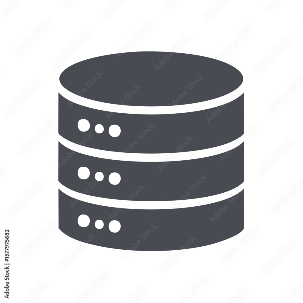 Poster server database stack symbol
