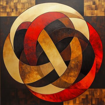 Abstract & Symbolic Boundless Infinity An endless loop of interlocking shapes that evoke infinity bold and contemplative