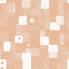 Calm minimal shape seamless pattern. Gender neutral baby nursery decor background. Scandi style sketch wallpaper in decorative kid fashion swatch. 
