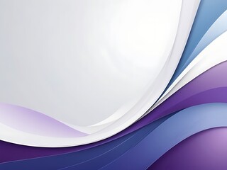 Modern Abstract Gradient Waves Background with Flowing Purple, Blue, and White Lines