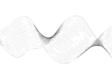Abstract wave lines background. Dynamic flowing curve technology. Soundwave frequency spectrum. Modern futuristic vector illustration graphic design element. Smooth blend motion.