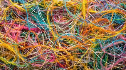 Colorful tangled threads (2)
