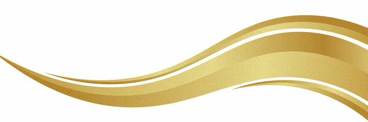 Gold wave curve, gold wave angle shape for elements, gold graphic line ribbon, gold line grain texture. eps 10