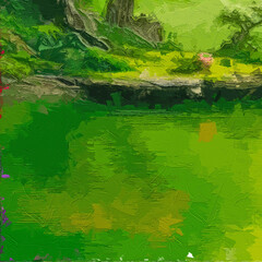 Various oil paintings, flowers, roses, peonies, forest scenery, lakes, ducks, chrysanthemums, mountains and waters