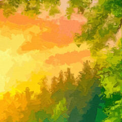 Various oil paintings, flowers, roses, peonies, forest scenery, lakes, ducks, chrysanthemums, mountains and waters