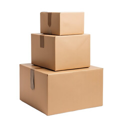 Obraz premium cardboard box on a transparent background