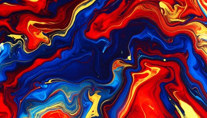Vibrant swirling paint