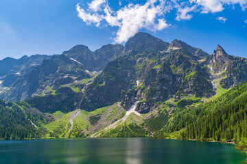Morskie Oko, the largest lake in the Tatra Mountains in Zakopane, Poland © momo11353