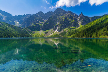 Morskie Oko, the largest lake in the Tatra Mountains in Zakopane, Poland © momo11353