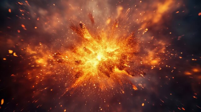 abstract particle explosion background with floating specks
