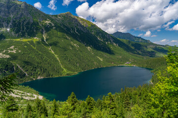 Morskie Oko, the largest lake in the Tatra Mountains in Zakopane, Poland