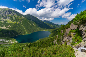 Morskie Oko, the largest lake in the Tatra Mountains in Zakopane, Poland © momo11353