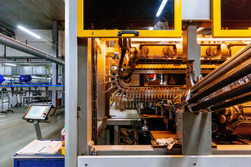 Automated blow molding machine in brewery