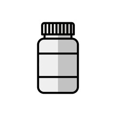 Fototapeta premium Medicine Bottle Pill Container Healthcare Icon