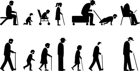 Obraz premium collection isolated on white background