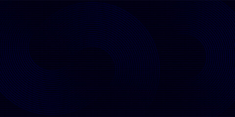 Abstract blue glowing geometric lines modern shiny blue circle lines pattern. Suit for cover,  banner, brochure