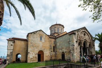 Trabzon Hagia Sophia mosque was built as a church in the Middle Ages. It was previously used as the Hagia Sophia church, and was later converted into a mosque. 