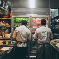 Inside the Culinary Sanctum: Chefs at Work in Cold Storage & Gourmet Kitchens
Precision & Freshness: Chefs Managing Cold Rooms in High-End Kitchens

