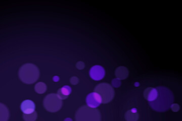 Abstract blurred background of purple bokeh with light effect