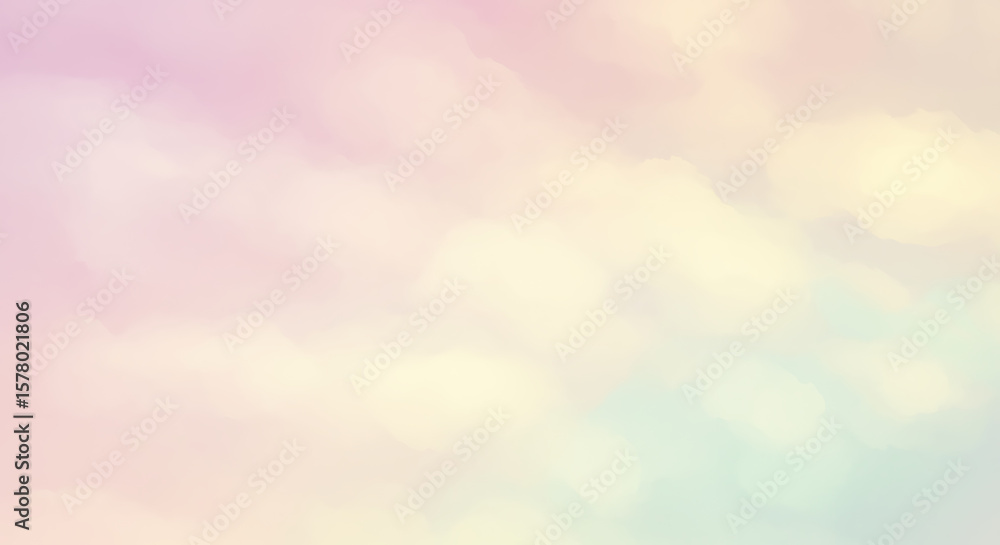 Poster a soft and dreamy abstract background with subtle cloud-like textures, featuring a gentle gradient o