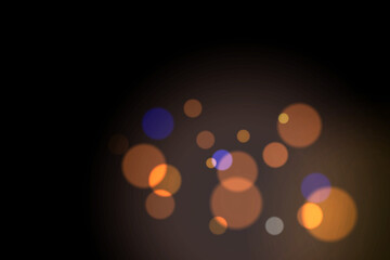 Abstract blurred background of red bokeh with light effect