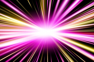 Abstract Purple cyberpunk Speed Light Trail with Motion Blur and Glow
