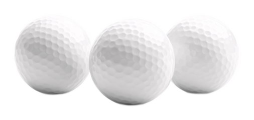 Golf Balls for Golfing and Sporting Activities - Isolated on White Background