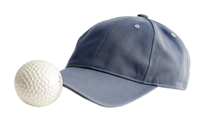 Golf Hat for Sun Protection and Sports Wear - Isolated on White Background