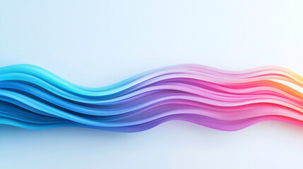 Colorful wave pattern with smooth gradients in vibrant hues.