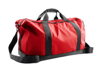 Gym Bag for Workout Essentials and Storage - Isolated on White Background