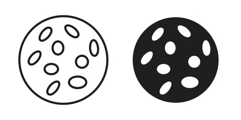 Thalassaemia icon symbol set in black. line and flat icons