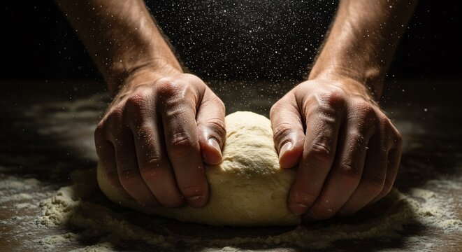 Baker Kneading Dough