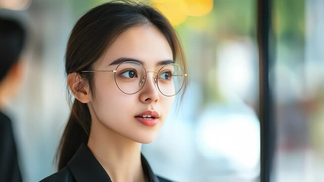 Confident and Capable Professional Image of a Working Woman