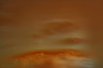 Macro shot of coffee foam in a cup as background