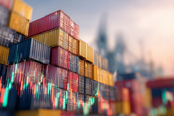 Trade Global Economy: Shipping Containers and Stock Market Data