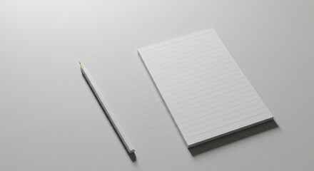 Notebook and Pencil