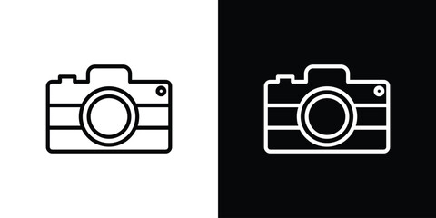 Camera icon in vector. Logotype