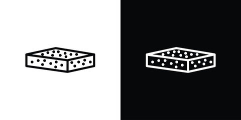 Mattress icon in vector. Logotype