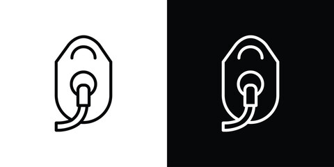 Oxygen mask icon in vector. Logotype