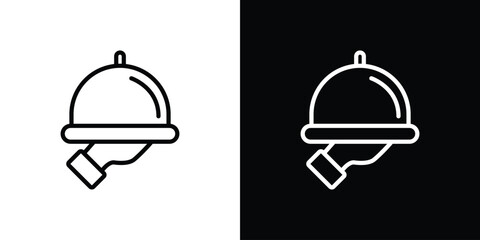 Restaurant Tray icon in vector. Logotype