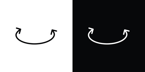 Two side icon in vector. Logotype