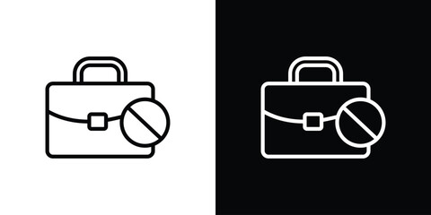 Unemployment icon in vector. Logotype