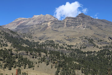 mountain landscape with clouds