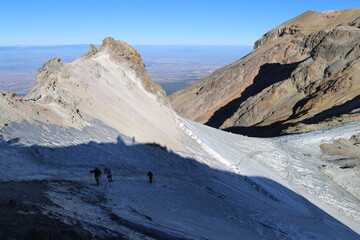 snow covered mountains