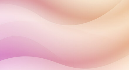 Obraz premium Abstract Pastel Wave Design Soft Pink and Peach Hues