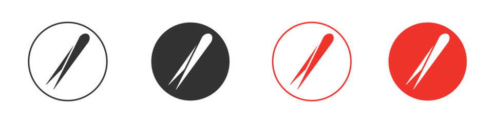 Eyebrow tweezers icon pack. Clipart Vector design