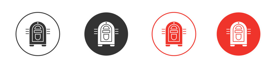 Fototapeta premium Jukebox icon pack. Clipart Vector design