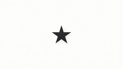 Minimalist Black Star Tattoo Design with Clean Sharp Edges &ndash; Small and Simple Style Suitable for Wrist or Ankle Placement, Vector Illustration on White Background

