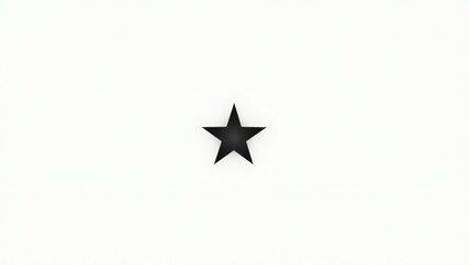 Minimalist Black Star Tattoo Design with Clean Sharp Edges – Small and Simple Style Suitable for Wrist or Ankle Placement, Vector Illustration on White Background