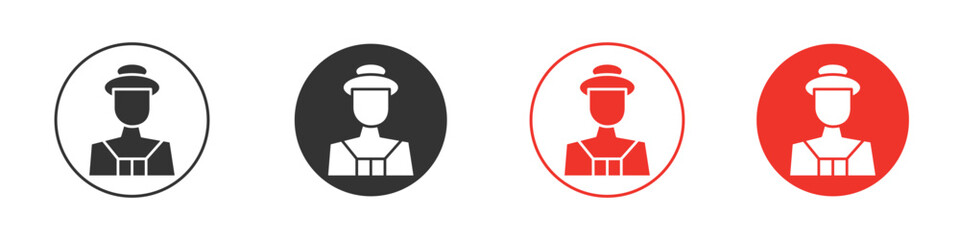 Tourist Guide icon pack. Clipart Vector design